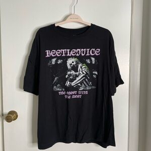 Beetlejuice Black Graphic Tee -‎ Short Sleeve